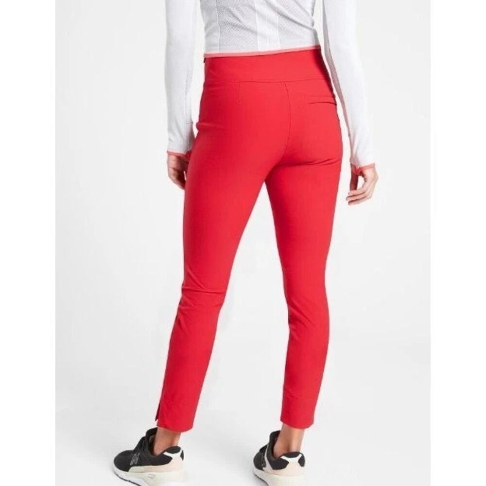 Athleta Wander Slim Ankle Pants Activewear Athleisure Travel Pink Women's Size 6